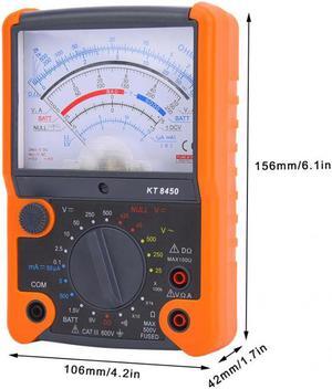 KT8450 Digital Multimeter High-Accuray Handheld Pointer Multimeter DC Voltage Current Resistance Testers
