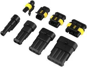 352 PCS Waterproof Car Electric Cable Connector Terminal Plug Kit Set 1 2 3 4 Pin Truck Plug Car Spark Connector Assorted Box Portable