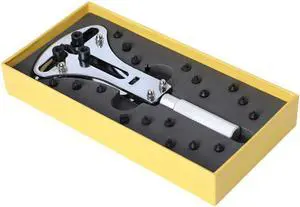 Universal Adjustable Watch Case Opener 3 Prongs Watches Back Cover Removing Tool Watch Repairing & Battery Replacement - Silver