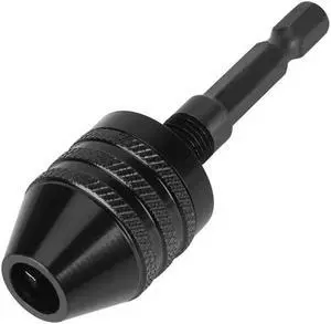 1/4in Hex Shank Keyless Drill Chuck Collet Adapter Capacity 0.8-8mm for Electric Screwdriver Drill Power Tool Chuck