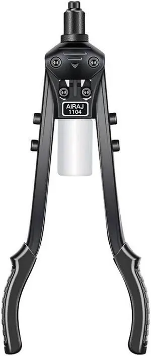 Rivet Gun Heavy Duty Single Hand Manual Riveter for Metal Automotive Repairing Railway for 3/32 Inch 1/8 Inch 5/32 Inch 3/16 Inch 1/4 Inch Aluminium Stainless Steel Rivets Black