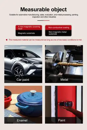 UNI-T UT343D Coating Thickness Gauge LCD Backlight 320 x 240 Pixels Digital FE/NFE Metal Car Paint Thickness Tester Meter