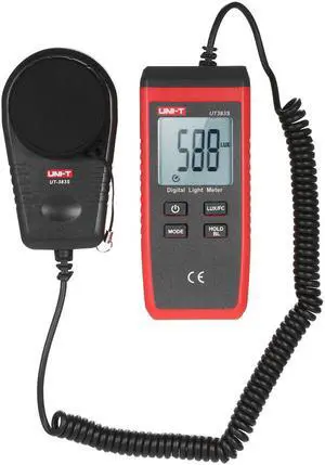 UNI-T UT383S Light Meter 200,000 LUX Digital Luxmeter Luminance Lux Fc Test Max Min Illuminometers Photometer