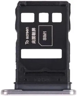 New For Honor 50 Sim Card Tray Holder Honor50 SIM & SD Memory Card Tray Slot Holder Adapter Socket Smartphone Repair Parts - Silver