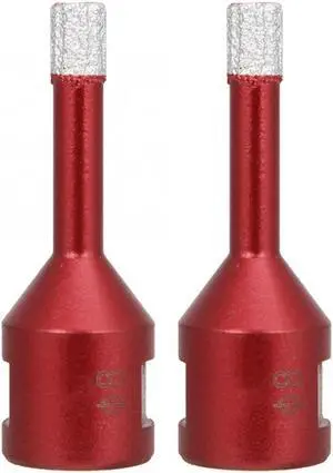 2 Pcs Diamond Hole Opener 8mm Soldering Drill Bit M14 Female Thread for Angle Grinder Wood Hole Saw Drill Bit