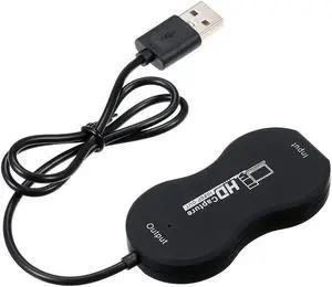 HD Video Capture Card HD in USB Out Maximum Support 4K Input 1080P Output Resolutions Small Size Wide Compatibility Black