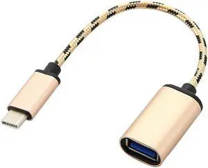 USB Type C OTG for Macbook 5 Gbps USB Type-C To USB 3.0 Type C OTG Adapter Type-C Cable for Nexus 5X 6P LG G5 HTC M10 Sansumg Xiaomi HUAWEI Andriod - Golden