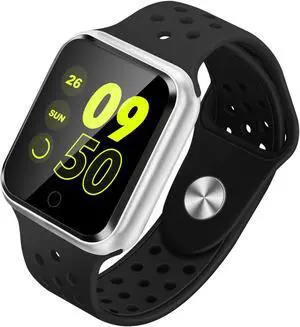 S226 Smart Watches Watch IP67 Waterproof band Heart Rate Blood Pressure Bluetooth Sport Smartwatch for iPhone apple Android IOS (Black Silver)