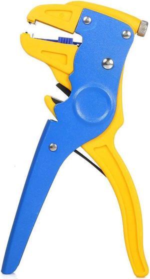 2 in 1 WX-700D Automatic Insulation Wire Stripper and Cutter Self-Adjusting Wire Stripping Pliers for Electronics & Automotive Repairing / Blue & Yellow