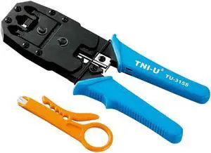 TNI-U TU-315S Multipurpose Telephone Crimping Plier Crystal Terminal Plier Network LAN Cable Wire Cutter Crimp Tool 8P8C 6P6C 4P4C 6P4C