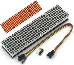 MAX7219 Dot Matrix 4-In-1 Display Module Control SCM Module for Arduino Raspberry Pi PIC Pi ARM - Red