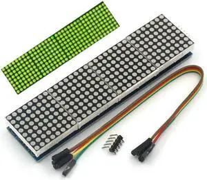 MAX7219 Dot Matrix 4-In-1 Display Module Control SCM Module for Arduino Raspberry Pi PIC Pi ARM - Green