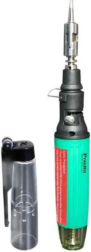 Pro'sKit 1PK-GS003 Portable Gas SolderingTool Kit Torch Soldering - 2 in 1 Design Non-Electric Soldering Iron Welding Tool