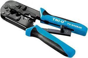 TNI-U TU-N5684R Multipurpose Telephone Crimping Plier Crystal Terminal Plier Network LAN Cable Wire Cutter Crimp Tool RJ-45 RJ-11/12 42C