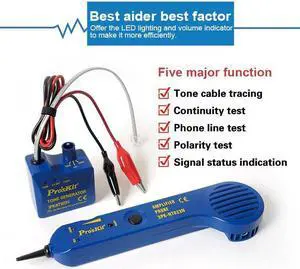 Pro'skit 3PK-NT023N VoIP Call Finder Checker Audio Break Tester Cable Breaker Checker Patrol