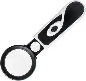 Pro'sKit MA-023 3.5X Times Handheld Magnifying Glass With Telescopic Belt LED Lights 20 Times Electronic Headlight
