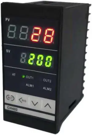 Digital PID Dual Display Temperature Controller Max Test Temperature 1372 Degree Thermoregulator with Alarm Relay Output CH402