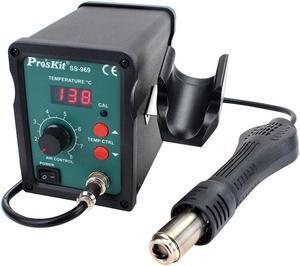 Pro'skit SS-969H 220V Hot Air Soldering Station BGA Welding SMD Hot Air Rework Station PCB Preheater Digital Display
