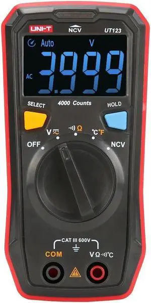 UNI-T UT123 Digital Color Screen Mini High Accuracy Multifunctional Multimeter for Home and Industry Use