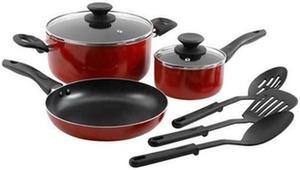 Gibson Palmer 8pc Cookware Set in Red