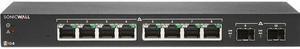 SONICWALL 02-SSC-2462 8 Port Gig Switch 2 SFP