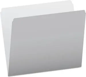 Pendaflex Colored File Folders Straight Cut Top Tab Letter Gray/Light Gray 100/Box 152GRA