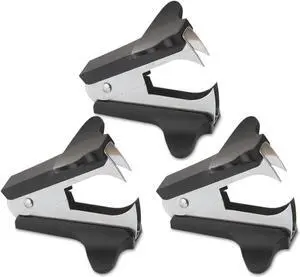 Universal Jaw Style Staple Remover Black 3 per Pack UNV00700VP