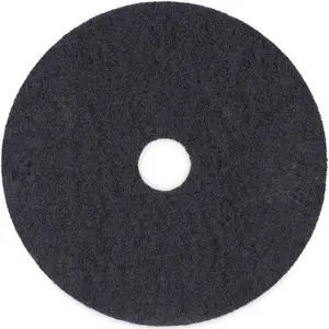 Boardwalk Stripping Floor Pads 20" Diameter Black 5/Carton BWK4020BLA
