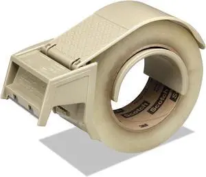 Scotch Compact and Quick Loading Dispenser for Box Sealing Tape 3" Core Plastic Gray H122