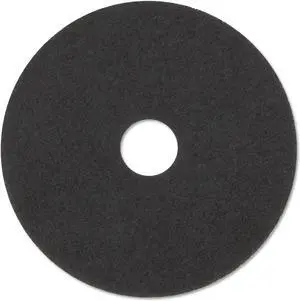 3M Low-Speed Stripper Floor Pad 7200 14" Diameter Black 5/Carton