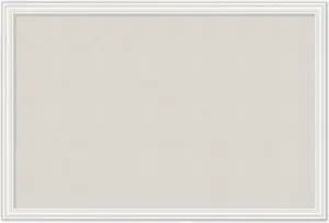 Linen Bulletin Board, 30 x 20 Inches, White D?cor Frame UBR2074U0001