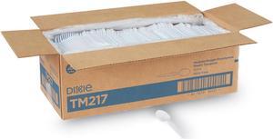 Dixie TM217 Plastic Tableware, Heavy Mediumweight Spoons, White, 1000/Carton