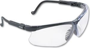 Honeywell Uvex™ Genesis Wraparound Safety Glasses Black Plastic Frame Clear Lens