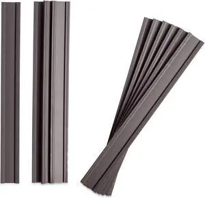 Magnetic Card Holders, 6 x 0.5, Black, 10/Pack FM2631