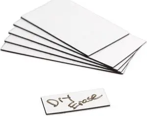 Dry Erase Magnetic Tape Strips, 2" x 0.88", White, 25/Pack FM2418