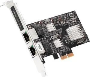 SIIG Dual 2.5G 4-Speed Multi Gigabit Ethernet PCIe Card LBGE0711S1