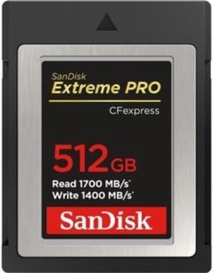 SanDisk - SDCFE-512G-ANCIN - SanDisk Extreme PRO 512 GB CFexpress Card Type B - 1.66 GB/s Read - 1.37 GB/s Write -