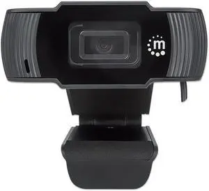 Manhattan 2 MP 1080p Full HD 30 fps USB Webcam with Microphone - Black