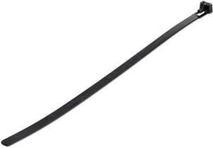 StarTech 10" Reusable Cable Ties Black XL Releasable Plastic Zip Ties UL1000pk