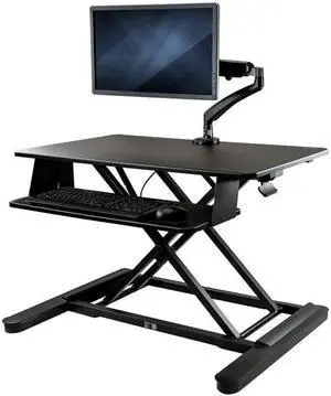 StarTech.com BNDSTSLGSLIM Sit-Stand Desk Converter with Monitor Arm - 35" Wide Work Surface - for up to 30" Monitor StarTech.com BNDSTSLGSLIM Sit-Stand Desk Converter with Monitor Arm - 35" Wide Work Surface - for up to 30" Monitor