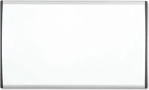 Quartet Magnetic Dry-Erase Board Steel 14 x 24 White Surface Silver Aluminum Frame ARC2414