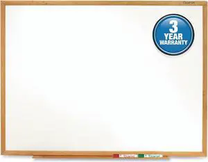 Quartet Classic Series Melamine Whiteboard 36 x 24 Oak Finish Frame S573