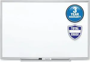 Quartet Classic Series Melamine Whiteboard 24 x 18 Silver Aluminum Frame S531