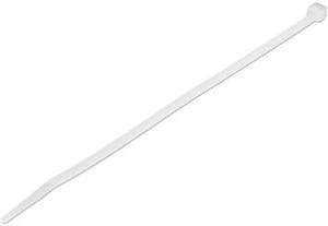 StarTech 100 Pack 8" White Large Nylon/Plastic Cable Ties TAA CBMZT8N