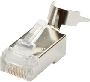 Black Box RJ-45 Cat6a Shielded Snagless Modular Plug 100 Pack FMTP6AS-100PAK