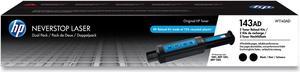 HP 143AD Dual Pack Black Original Neverstop Toner Reload Kit, ~2,500 pages,