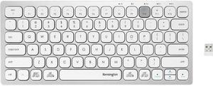 Kensington K75504US Silver 2.4 GHz + Bluetooth Compact Keyboard