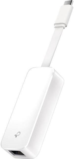 TP-Link USB C to Ethernet Adapter(UE300C), RJ45 to USB C Type-C Gigabit Ethernet LAN Network Adapter, Compatible with MacBook Pro 2017-2020, MacBook Air, Surface, Dell XPS and More, White