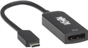 Tripp Lite U444-06N-DP8B 6" USB-C to DisplayPort Adapter Cable M/F, Black
