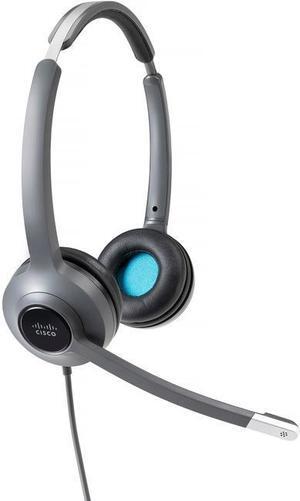 Cisco 522 Headset, Stereo - Mini-phone (3.5mm) - Wired - 90 Ohm - 50 Hz to 18 kHz - Over-the-head - Binaural - Supra-aural - Uni-directional, Electret, Condenser Microphone